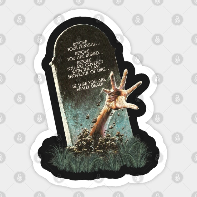 Mortuary (1983) Sticker by darklordpug